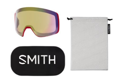 Winter sports goggles Smith 4D MAG Black/Chromapop Sun Red