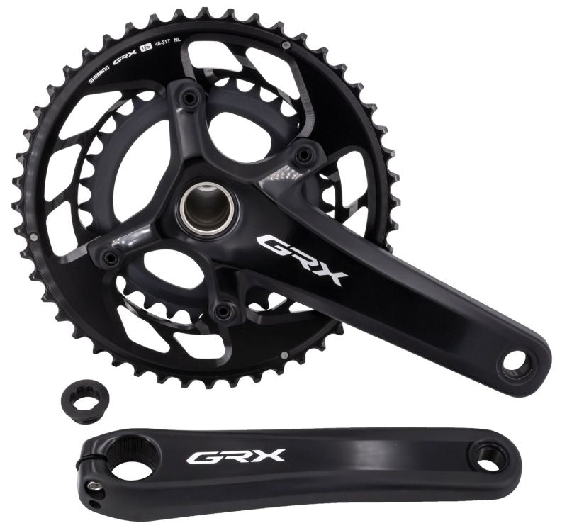 Crankset Shimano GRX FC-RX820-2 12-speed 172.5 mm 48-31T black (FCRX8202DX81)
