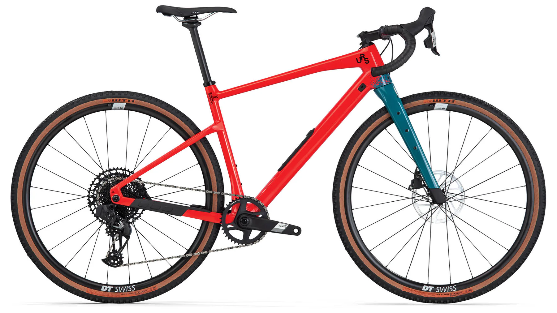 Gravel bike BMC URS TWO 28" Neon Red/Dark Petrol