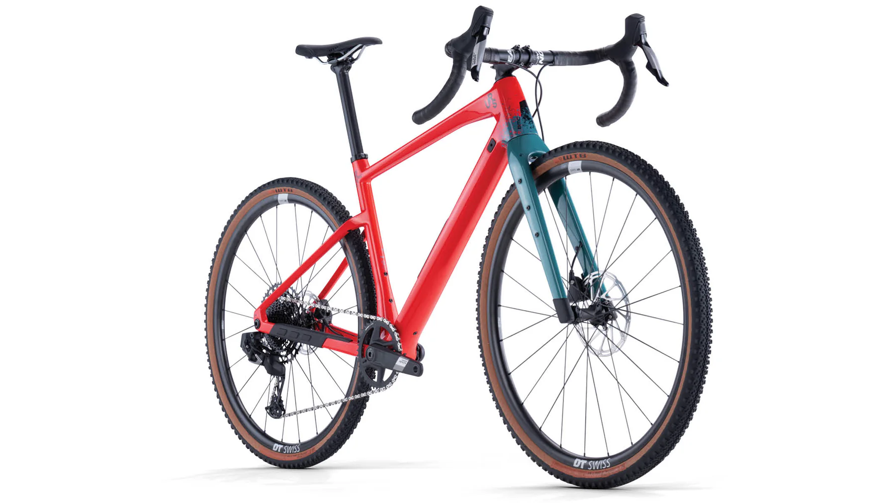 Gravel bike BMC URS TWO 28" Neon Red/Dark Petrol