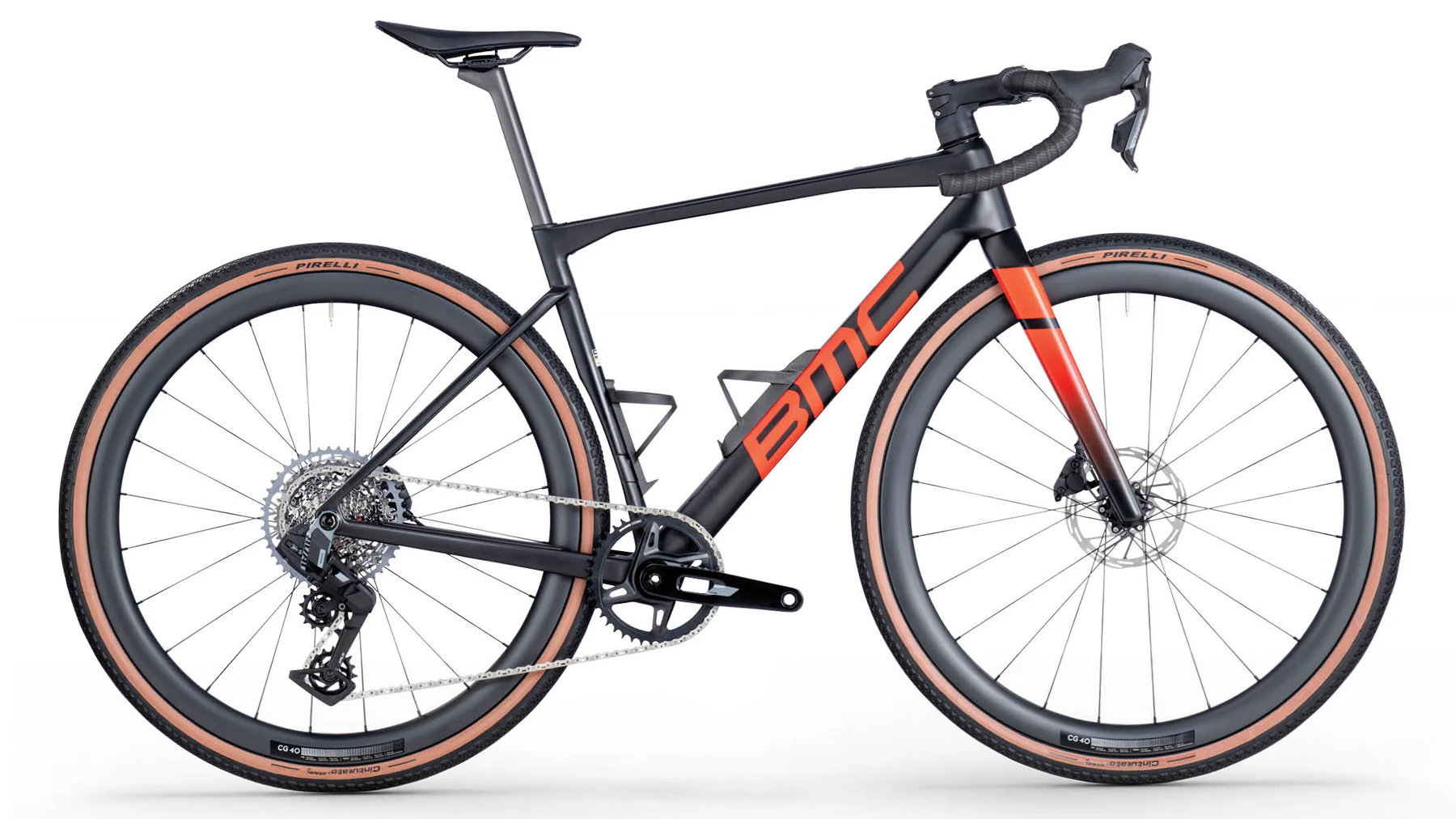 Gravel bike BMC Kaius 01 FOUR Rival AXS Black/Neon Red (2026)