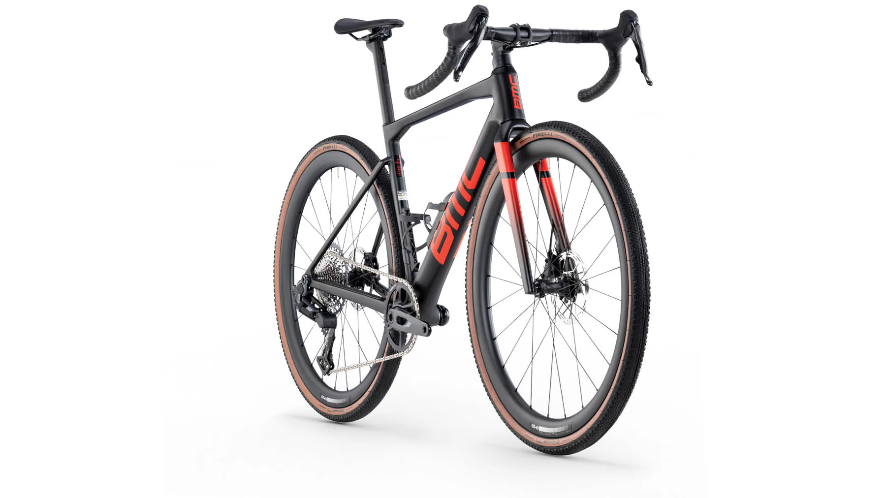 Gravel bike BMC Kaius 01 FOUR Rival AXS Black/Neon Red (2026)