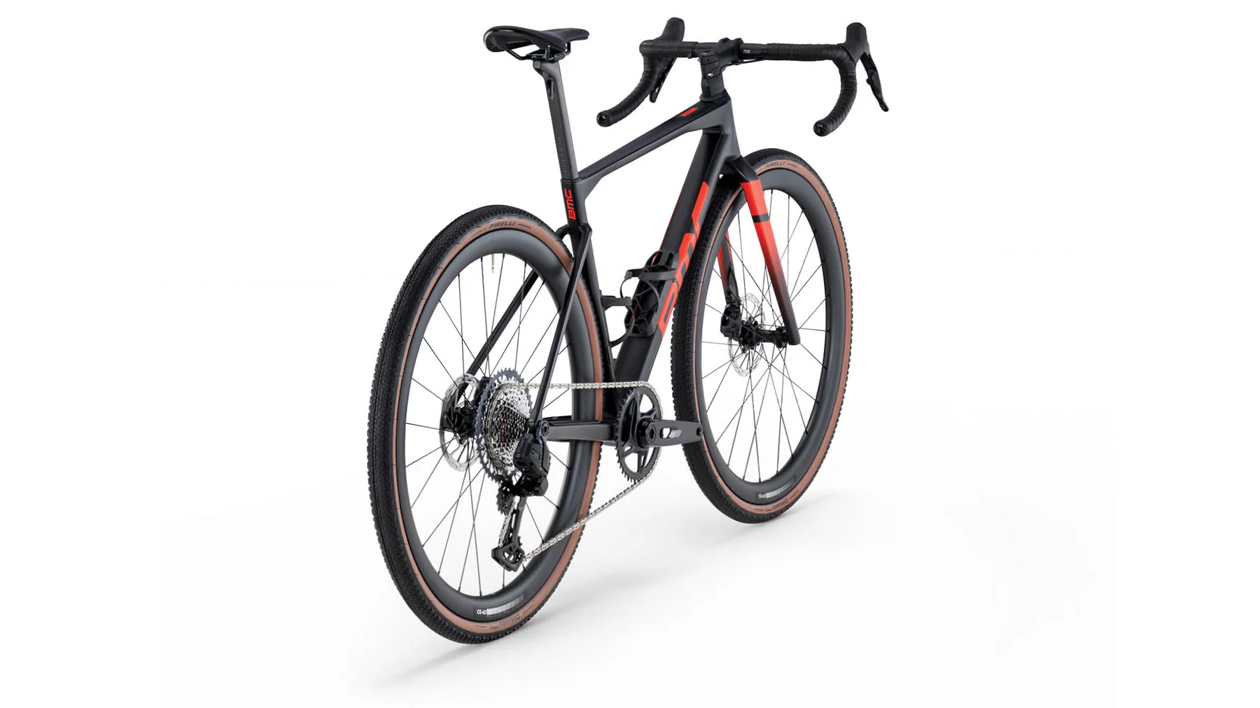 Gravel bike BMC Kaius 01 FOUR Rival AXS Black/Neon Red (2026)