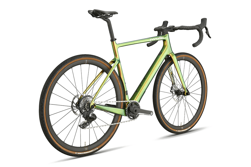 Gravel bicycle Cervelo Aspero-5 Force XPLR eTap AXS 1 Lime Shimmer (C)
