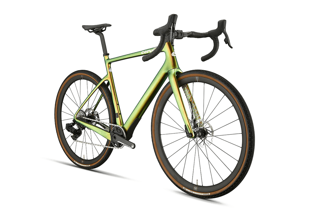 Gravel bicycle Cervelo Aspero-5 Force XPLR eTap AXS 1 Lime Shimmer (C)