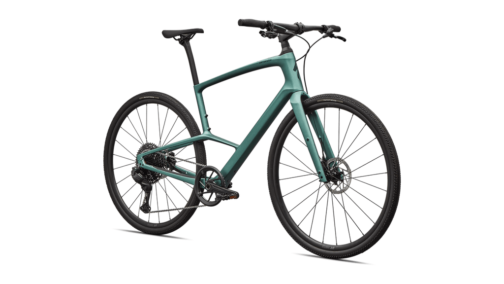 Hybrid bicycle Specialized Sirrus X 6.0 Gloss Fjord Metallic/Emerald Metallic Frost Reflective (2026)