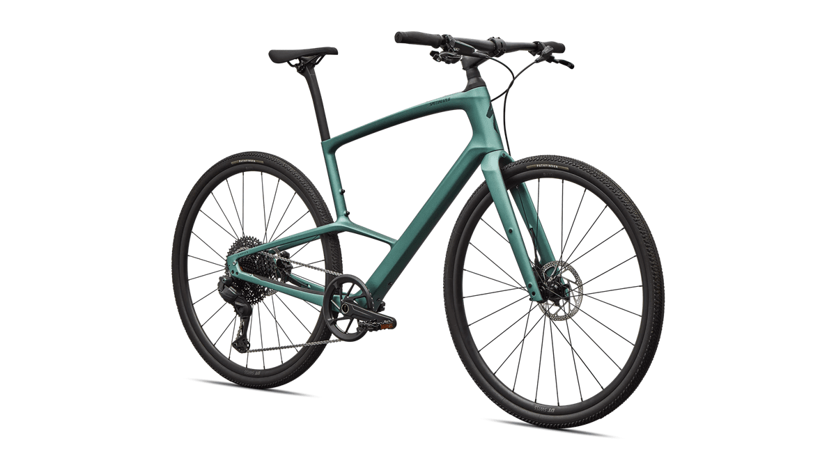 Hybrid bicycle Specialized Sirrus X 6.0 Gloss Fjord Metallic/Emerald Metallic Frost Reflective (2026)