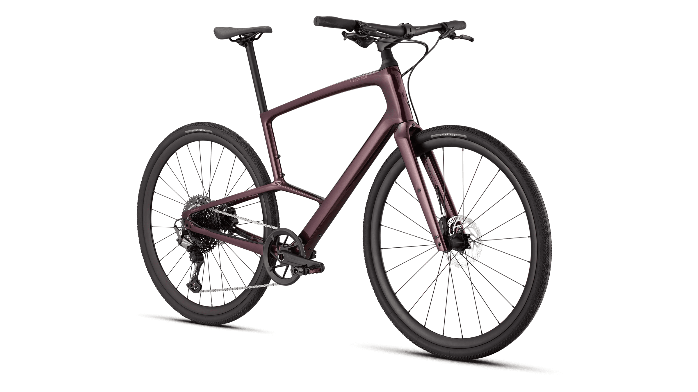 Hybrid bicycle Specialized Sirrus X 5.0 Gloss Bordeaux Metallic/Burnt Gold Metallic Frost Reflective (2026)