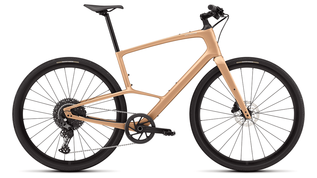 Hybrid bicycle Specialized Sirrus X 5.0 Gloss Bordeaux Metallic/Burnt Gold Metallic Frost Reflective (2026)