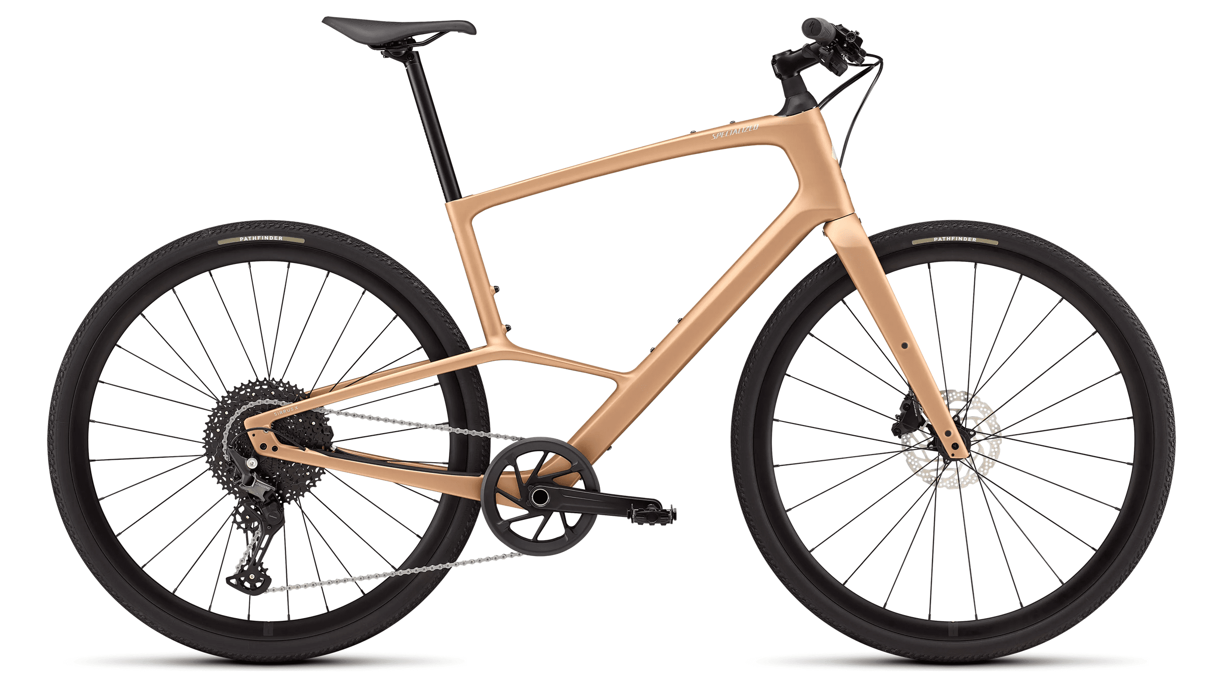 Hybrid bicycle Specialized Sirrus X 5.0 Gloss Bordeaux Metallic/Burnt Gold Metallic Frost Reflective (2026)