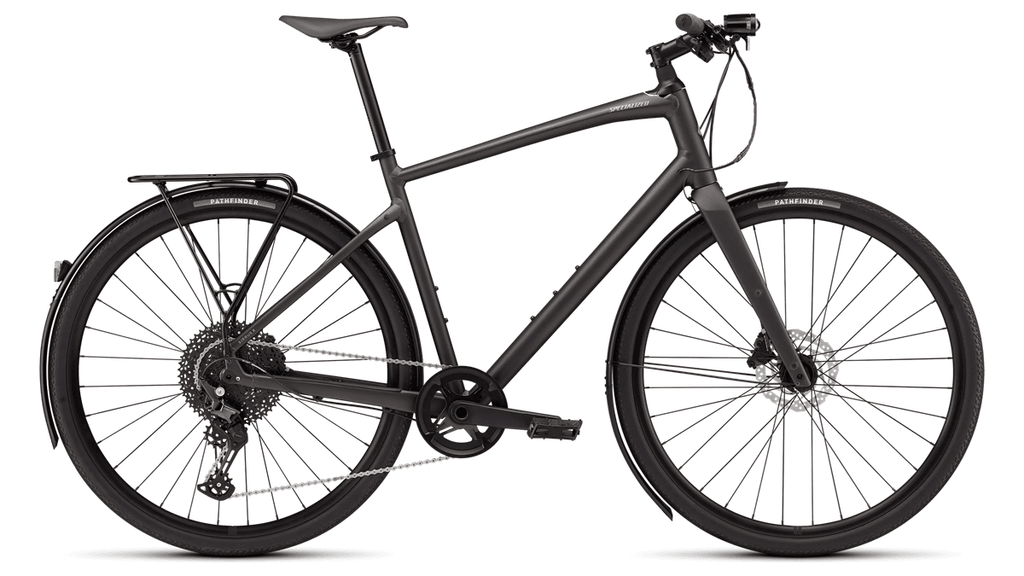 Hybrid bike Specialized Sirrus X 4.0 EQ Satin Metallic Obsidian/Desert Metallic Frost Reflective (2026)