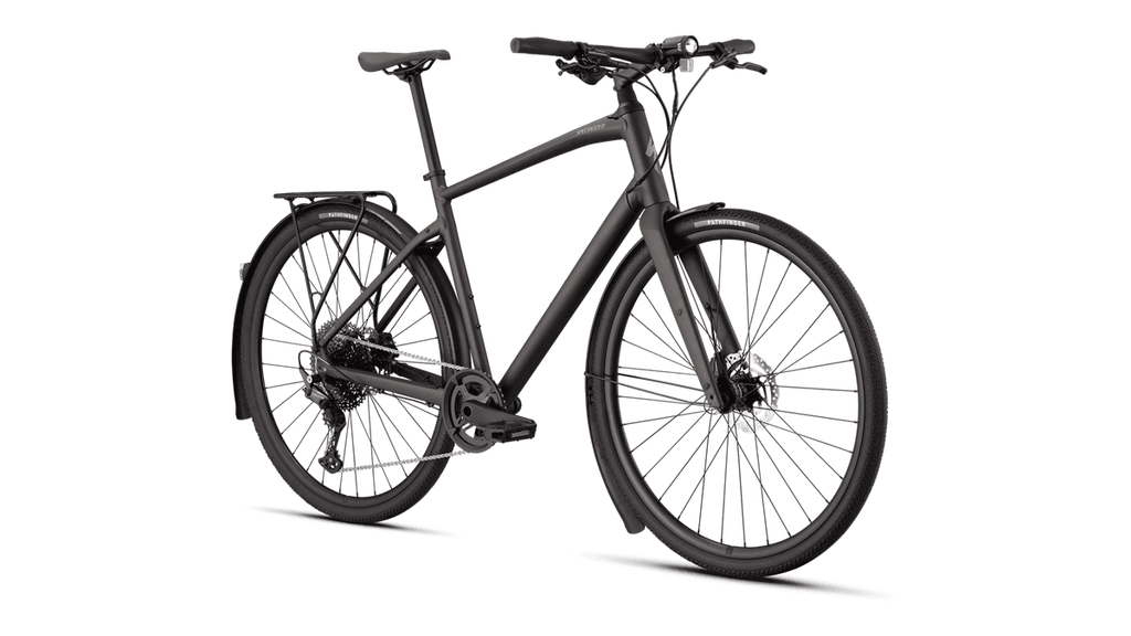 Hybrid bike Specialized Sirrus X 4.0 EQ Satin Metallic Obsidian/Desert Metallic Frost Reflective (2026)