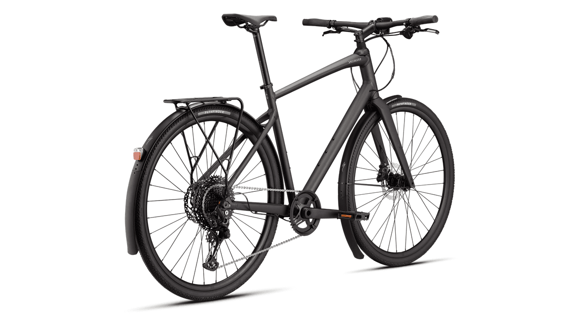 Hybrid bike Specialized Sirrus X 4.0 EQ Satin Metallic Obsidian/Desert Metallic Frost Reflective (2026)