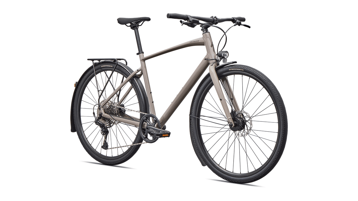 Hybrid bicycle Specialized Sirrus X 3.0 EQ Color: Gloss Desert Metallic/Nebula Metallic Frost Reflective (2026)