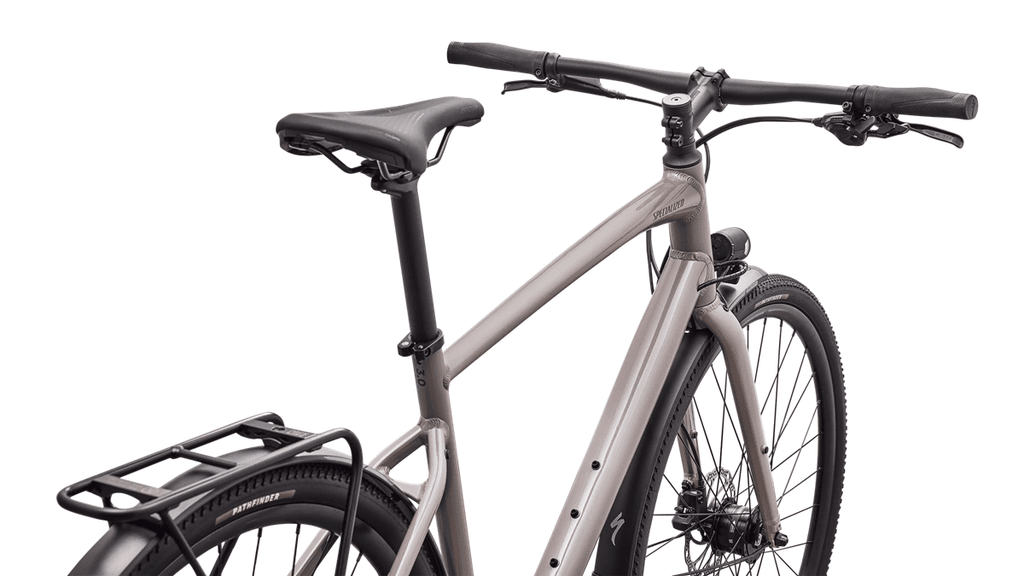 Hybrid bicycle Specialized Sirrus X 3.0 EQ Color: Gloss Desert Metallic/Nebula Metallic Frost Reflective (2026)