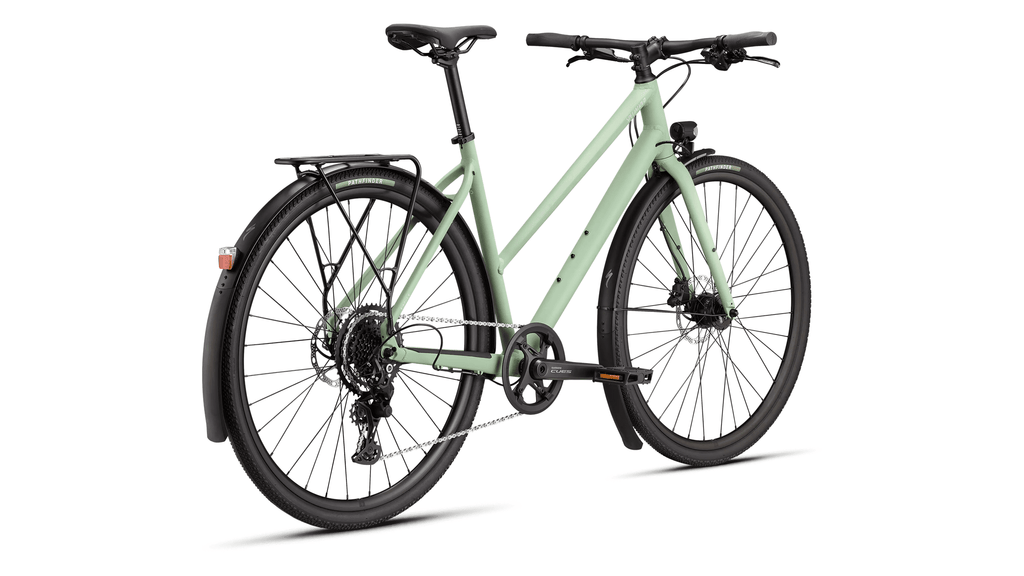 Hybrid bicycle Specialized Sirrus X 2.0 Step-Through Satin Pistachio/Dolomite Metallic Frost Reflective (2026)