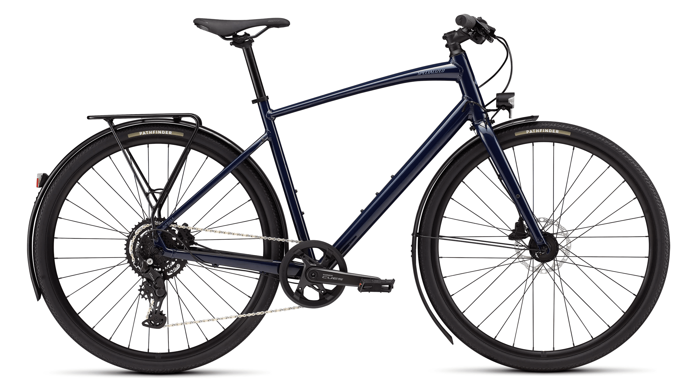 Cross bike Specialized Sirrus X 2.0 EQ Gloss Deep Marine/Grey Blue Frost Reflective (2026)