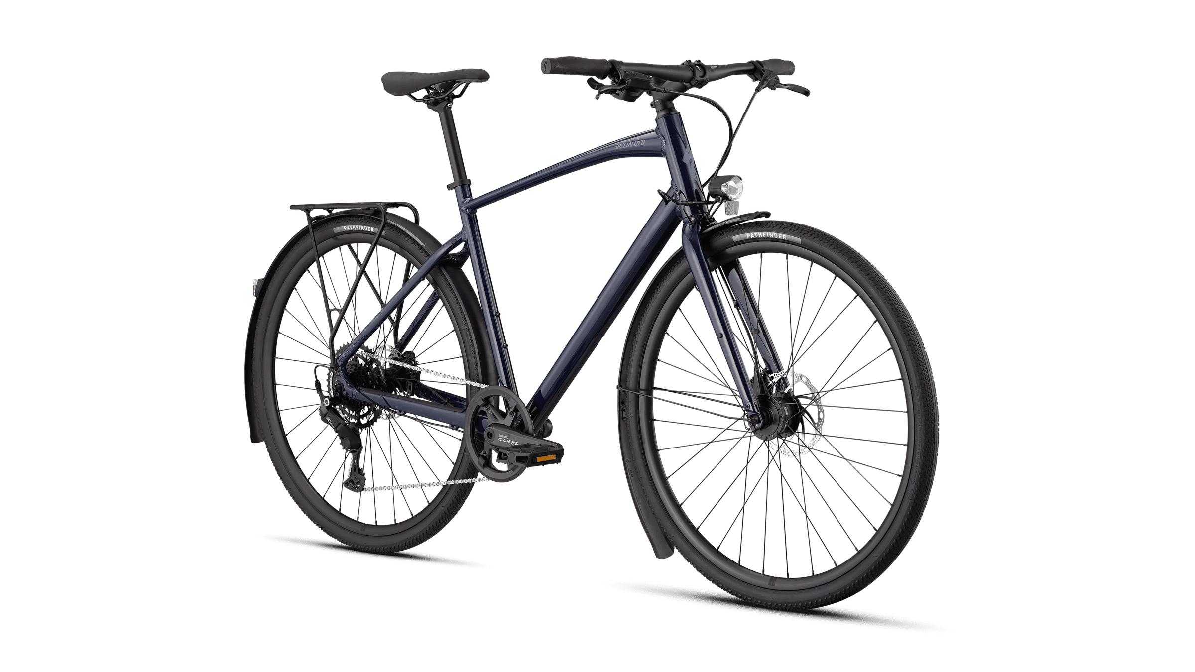 Cross bike Specialized Sirrus X 2.0 EQ Gloss Deep Marine/Grey Blue Frost Reflective (2026)