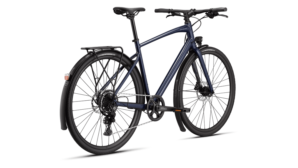 Cross bike Specialized Sirrus X 2.0 EQ Gloss Deep Marine/Grey Blue Frost Reflective (2026)