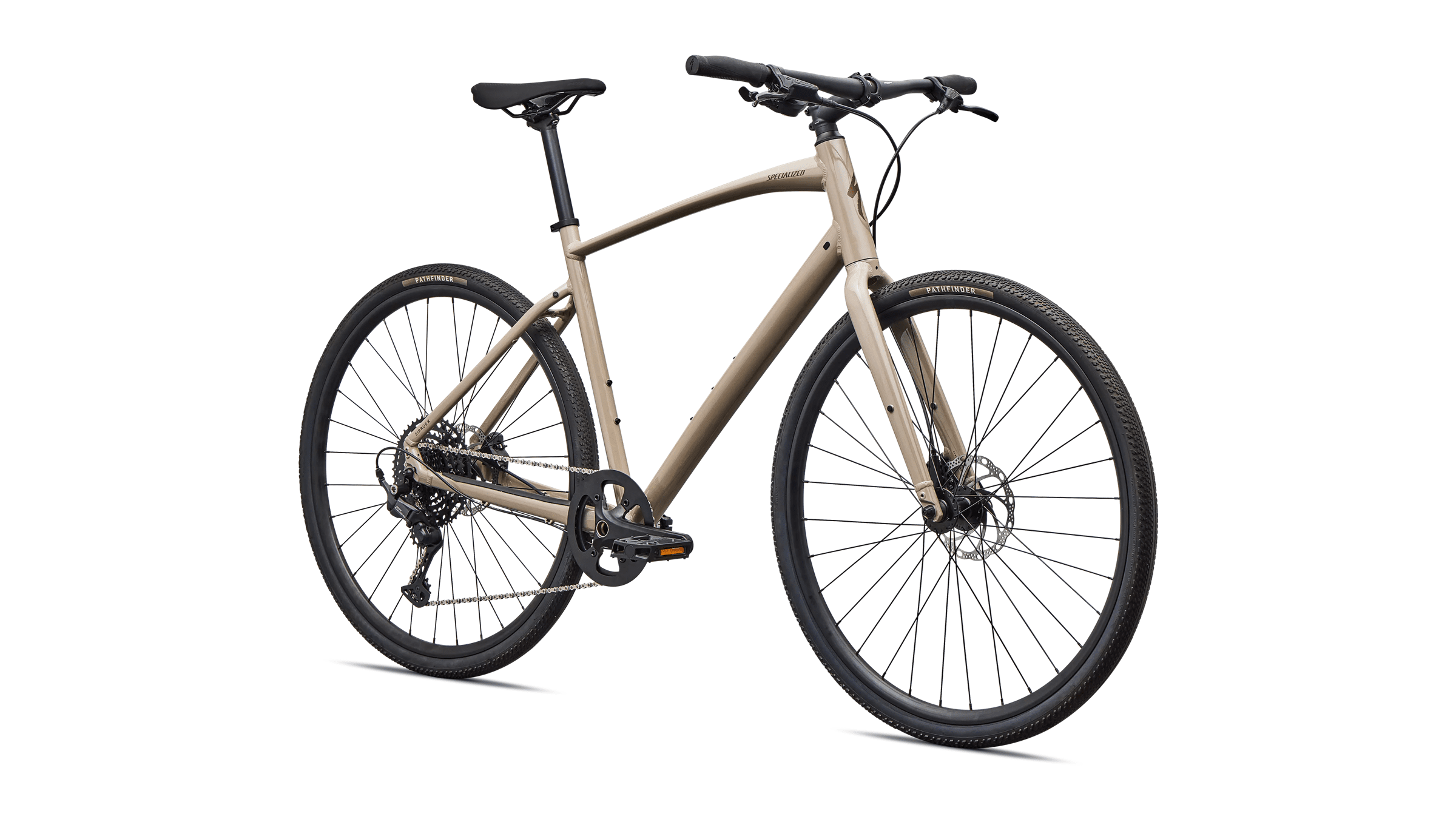 Hybrid bicycle Specialized Sirrus X 3.0 Gloss Sandstone Metallic/Burnt Gold Metallic Frost Reflective (2026)