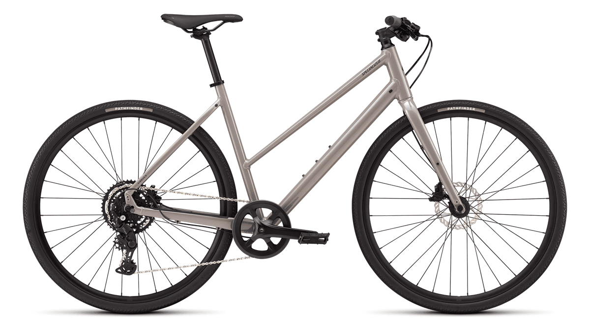 Hybrid bike Specialized Sirrus X 2.0 Step-Through Gloss Desert Metallic/Bordeaux Metallic Frost Reflective (2026)