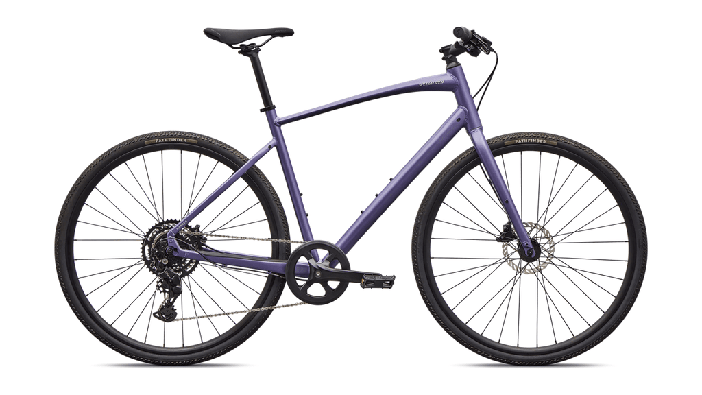 Hybrid bicycle Specialized Sirrus X 2.0 Satin Mauve Metallic/Dolomite Metallic Frost Reflective (2026)