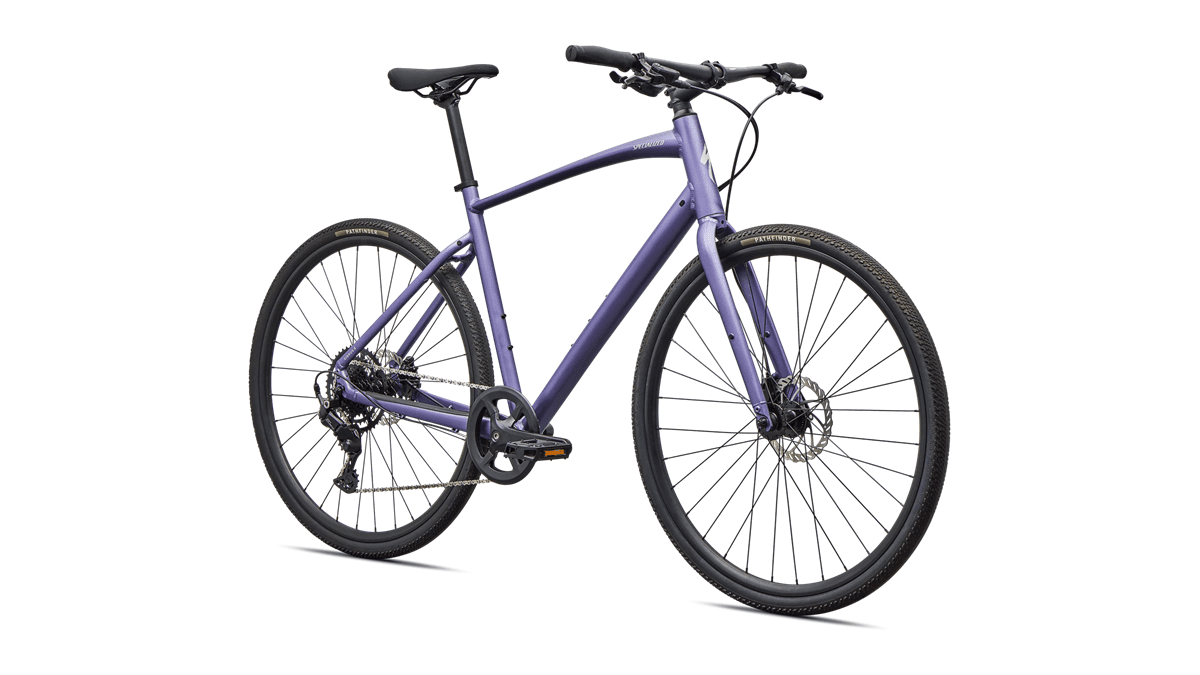 Hybrid bicycle Specialized Sirrus X 2.0 Satin Mauve Metallic/Dolomite Metallic Frost Reflective (2026)