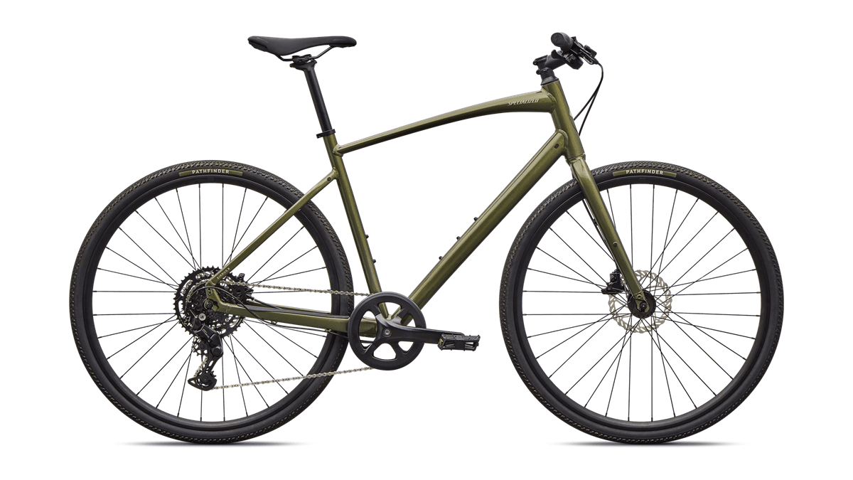 Hybrid bicycle Specialized Sirrus X 2.0 Gloss Laurel Green Metallic/Sandstone Metallic Frost Reflective (2026)