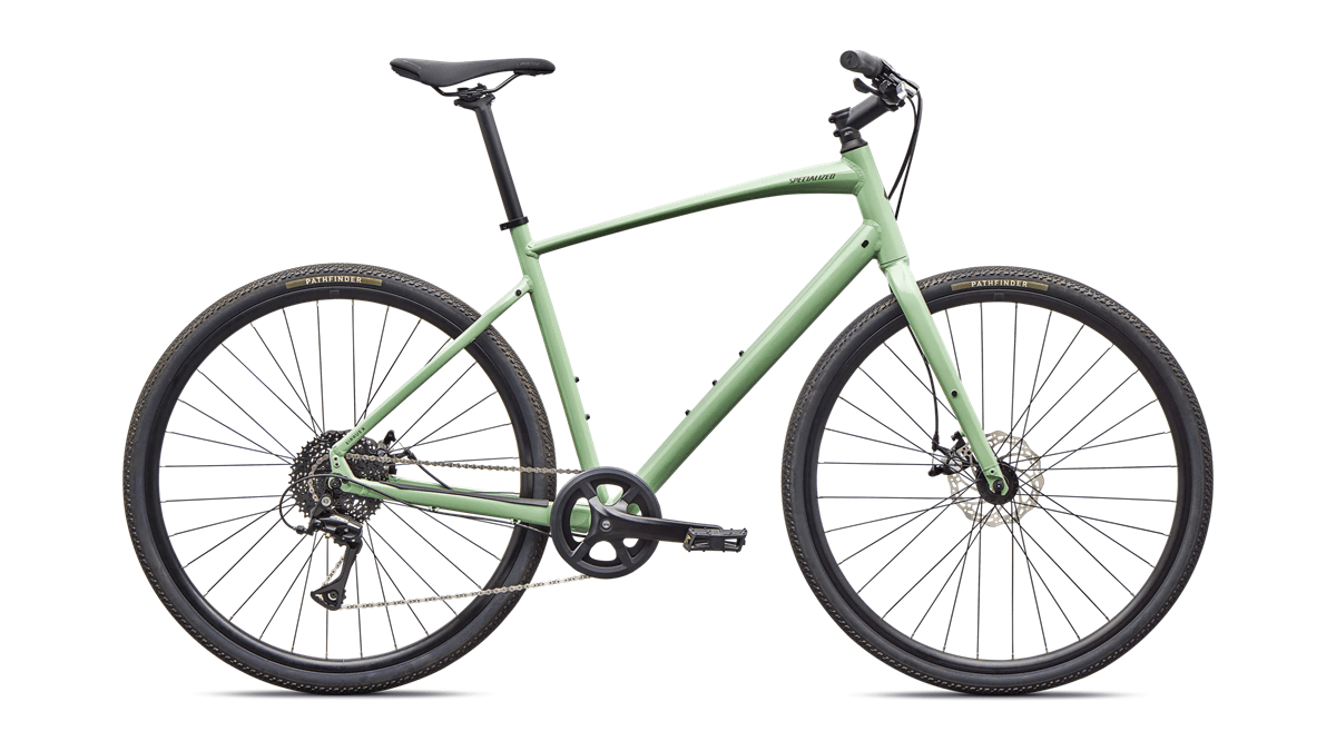 Hybrid bicycle Specialized Sirrus X 1.0 Gloss Pistachio/Laurel Green Metallic Frost Reflective (2026)