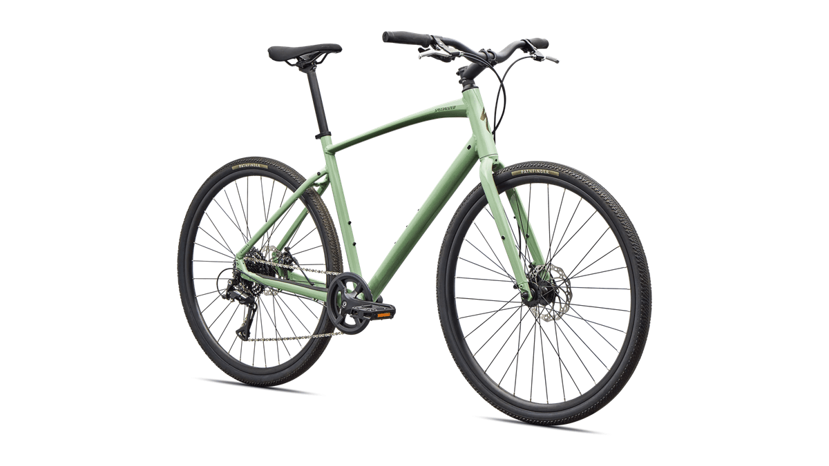 Hybrid bicycle Specialized Sirrus X 1.0 Gloss Pistachio/Laurel Green Metallic Frost Reflective (2026)