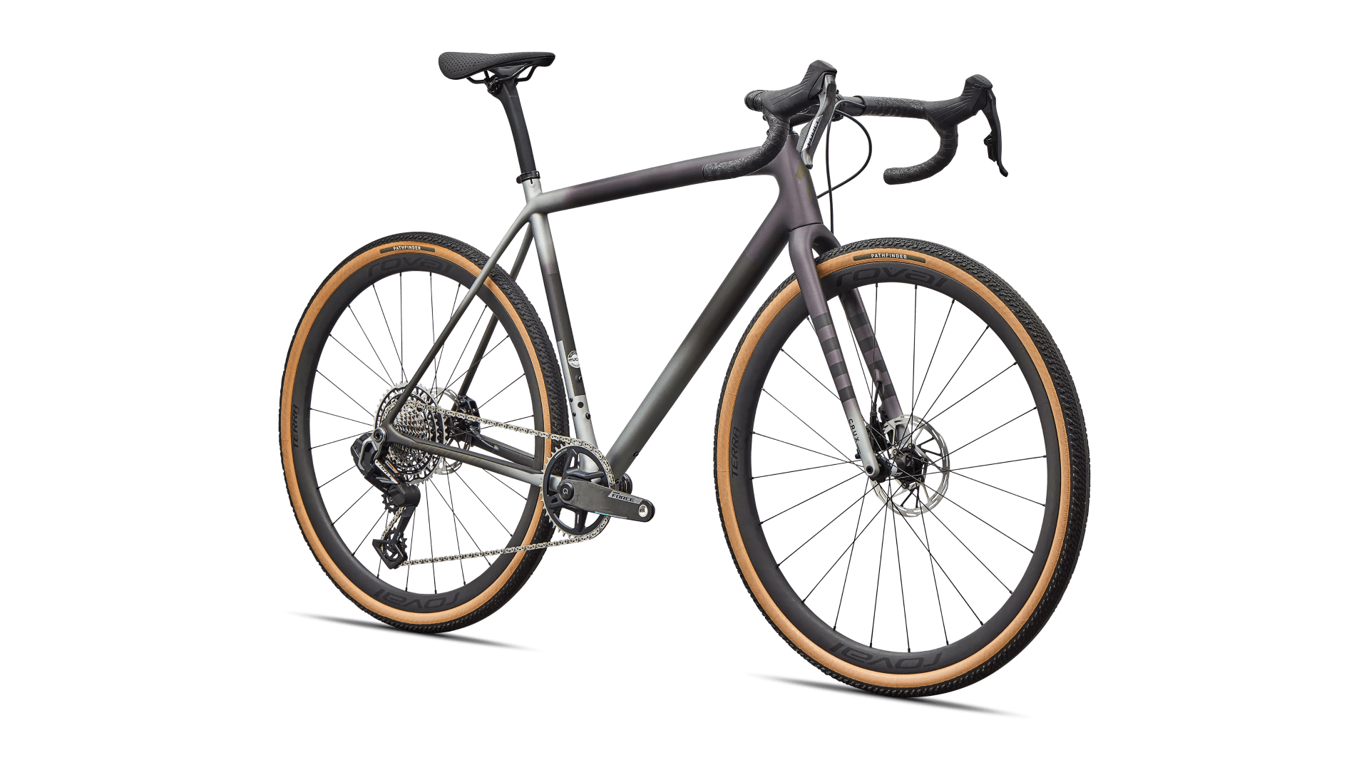 Gravel bicycle Specialized Crux Pro SRAM Force XPLR Nebula Metallic/Shadow Silver/Laurel Green/Smoke (2026)