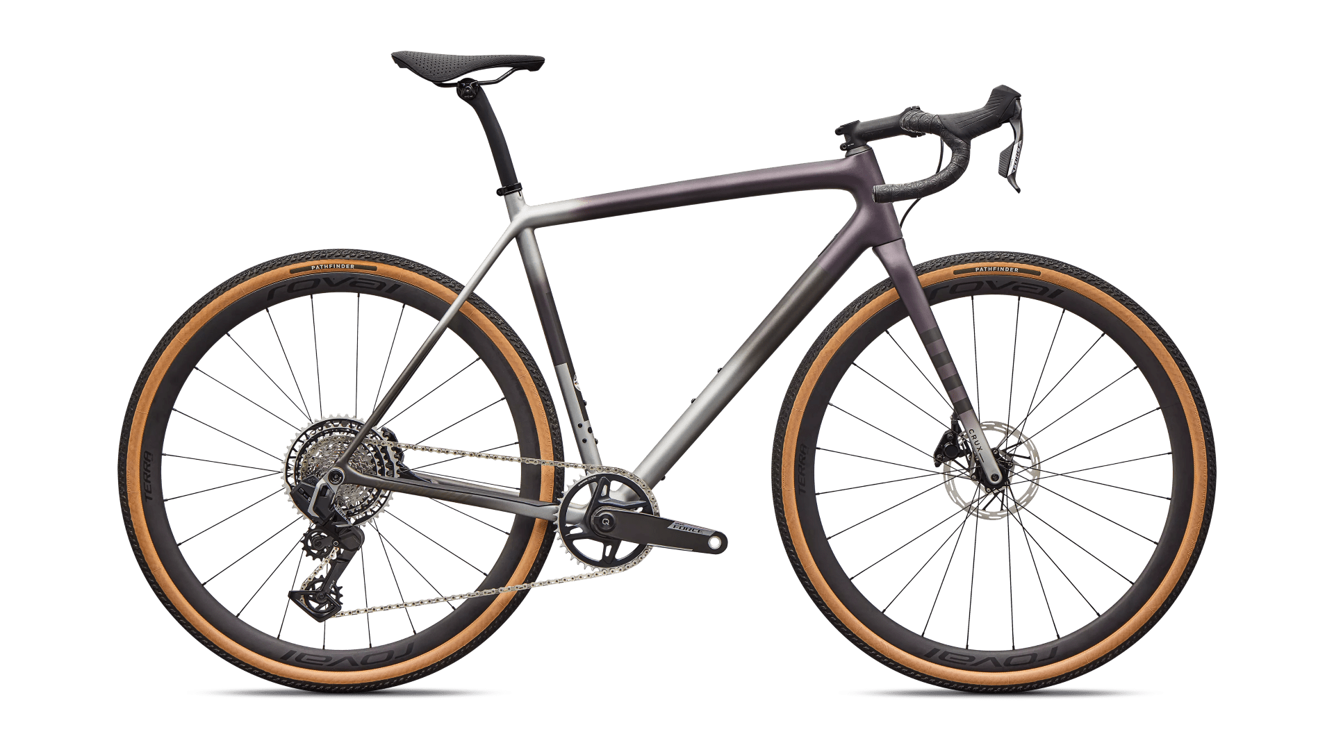 Gravel bicycle Specialized Crux Pro SRAM Force XPLR Nebula Metallic/Shadow Silver/Laurel Green/Smoke (2026)