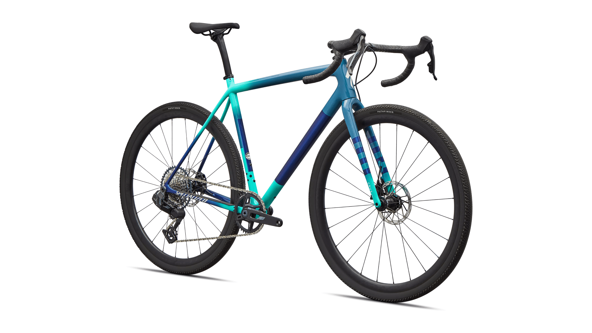 Gravel bicycle Specialized Crux Expert SRAM Rival XPLR Grey Blue/Lagoon Blue/Dune White/Majesty Blue (2026)