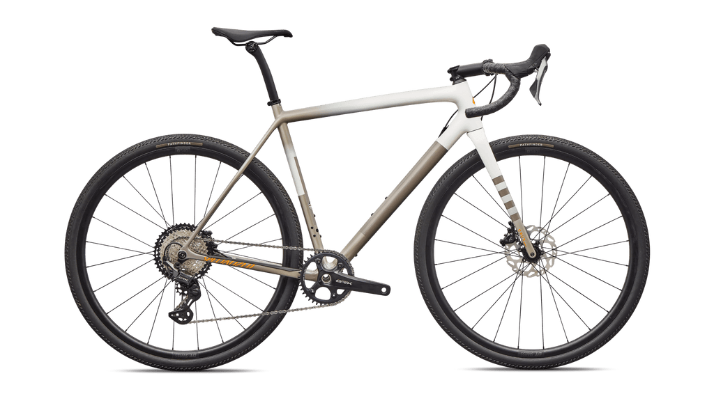 Gravel bicycle Specialized Crux Comp Shimano GRX Dune White/Sandstone Metallic/Desert Metallic/Orange Zest (2026)