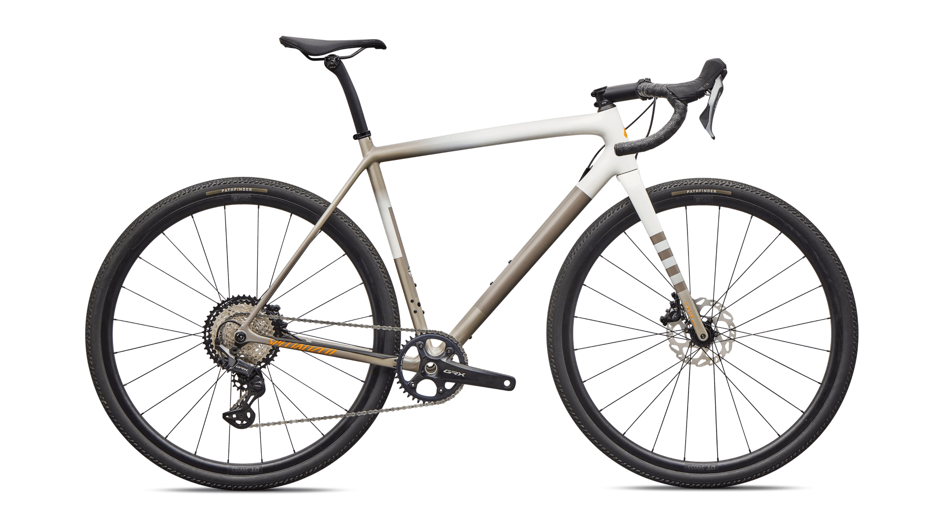 Gravel bicycle Specialized Crux Comp Shimano GRX Dune White/Sandstone Metallic/Desert Metallic/Orange Zest (2026)