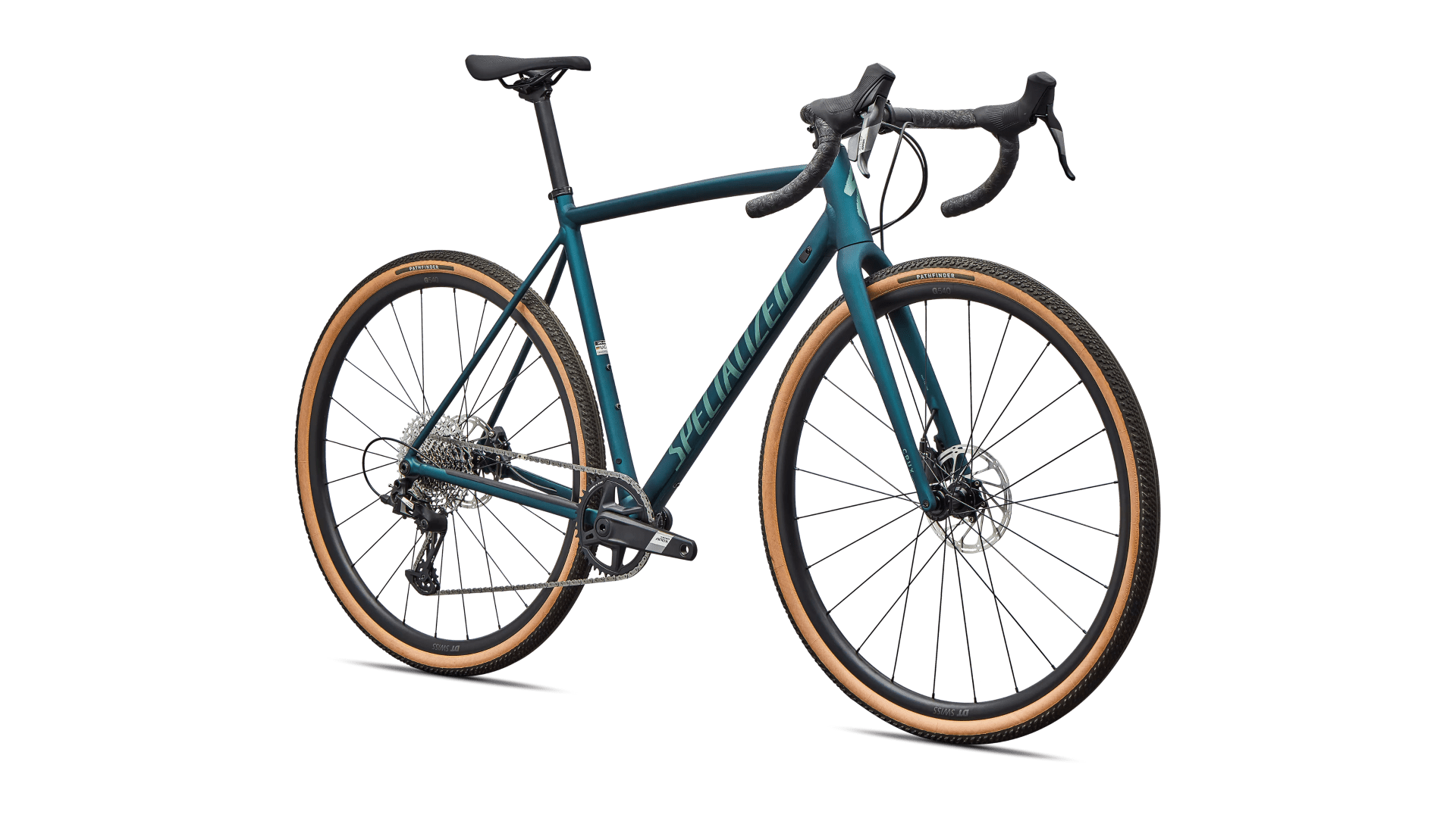 Gravel bike Specialized Crux DSW Comp SRAM Apex XPLR Emerald Metallic/Fjord Metallic (2026)