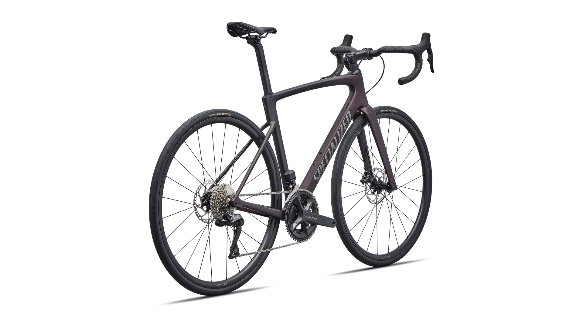 Road bike Specialized Roubaix SL8 Comp Shimano 105 Di2 Satin Metallic/Obsidian Metallic Fade/Smoke (2026)