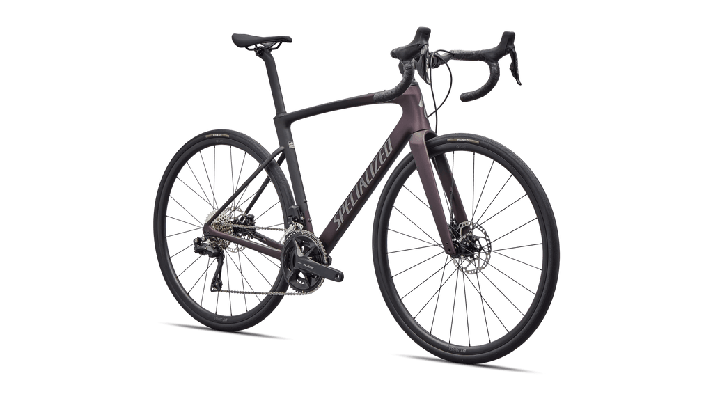 Road bike Specialized Roubaix SL8 Comp Shimano 105 Di2 Satin Metallic/Obsidian Metallic Fade/Smoke (2026)