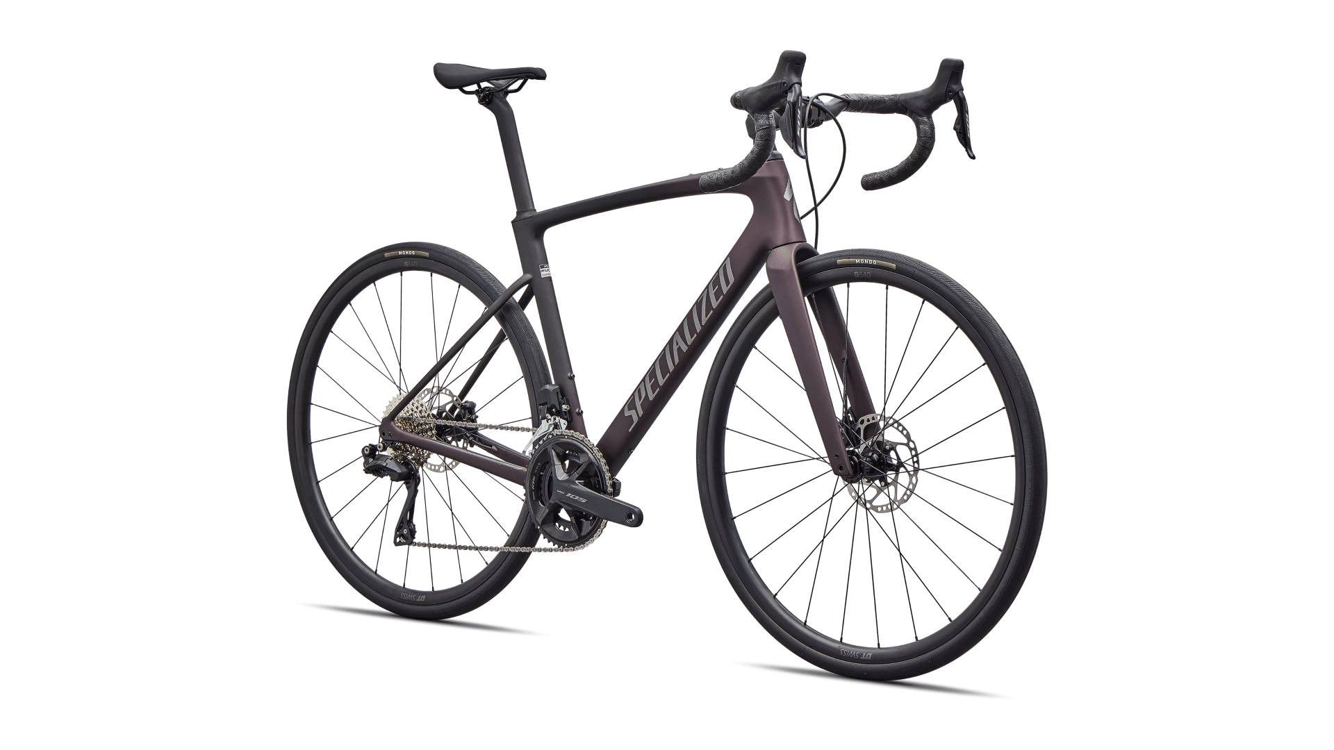 Road bike Specialized Roubaix SL8 Comp Shimano 105 Di2 Satin Metallic/Obsidian Metallic Fade/Smoke (2026)