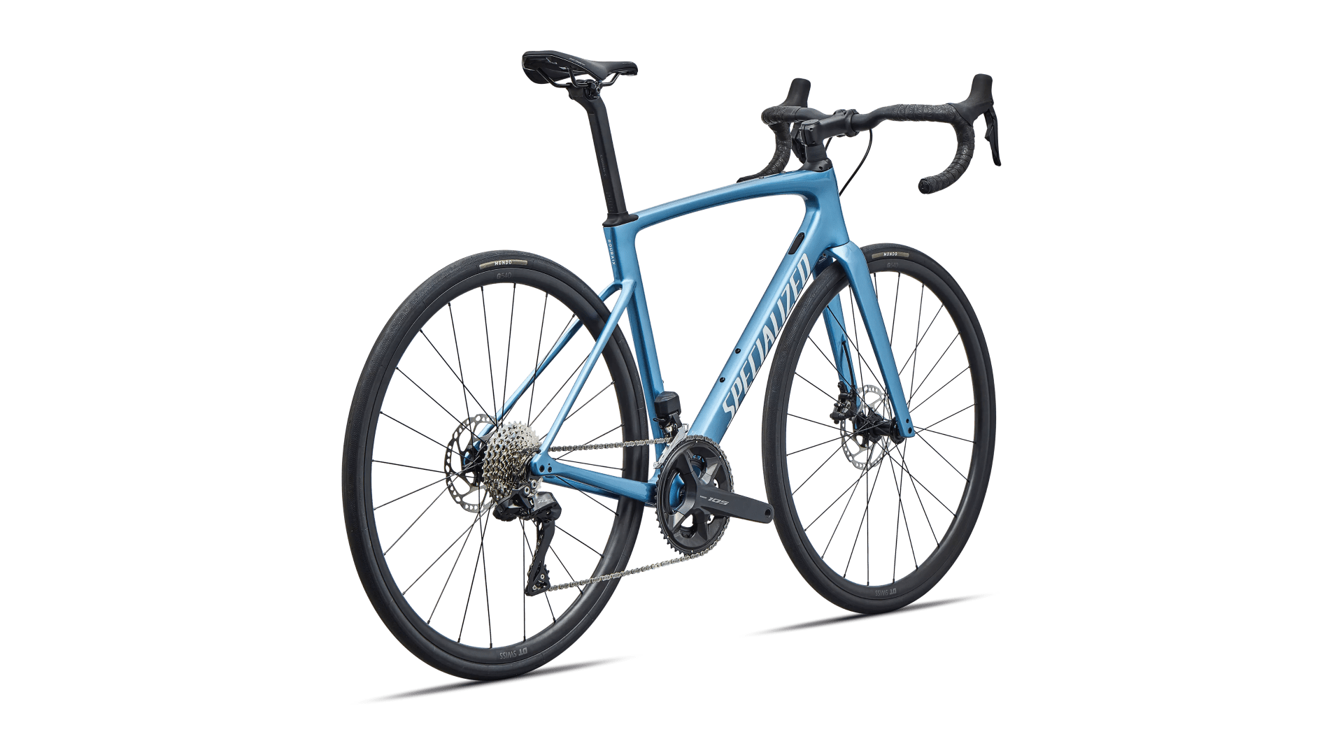 Road bike Specialized Roubaix SL8 Comp Shimano 105 Di2 Satin Metallic/Obsidian Metallic Fade/Smoke (2026)