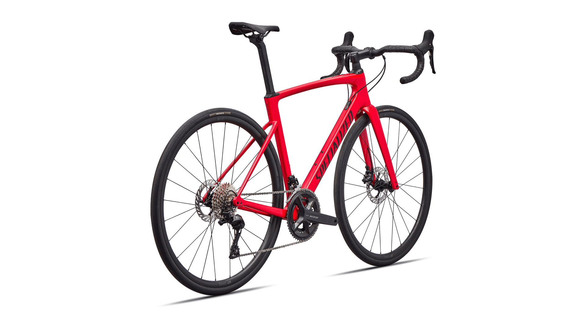 Road bike Specialized Roubaix SL8 Sport Shimano 105 Gloss Vivid Red/Obsidian (2026)