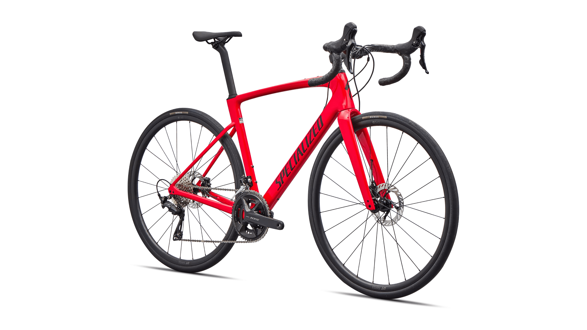 Road bike Specialized Roubaix SL8 Sport Shimano 105 Gloss Vivid Red/Obsidian (2026)