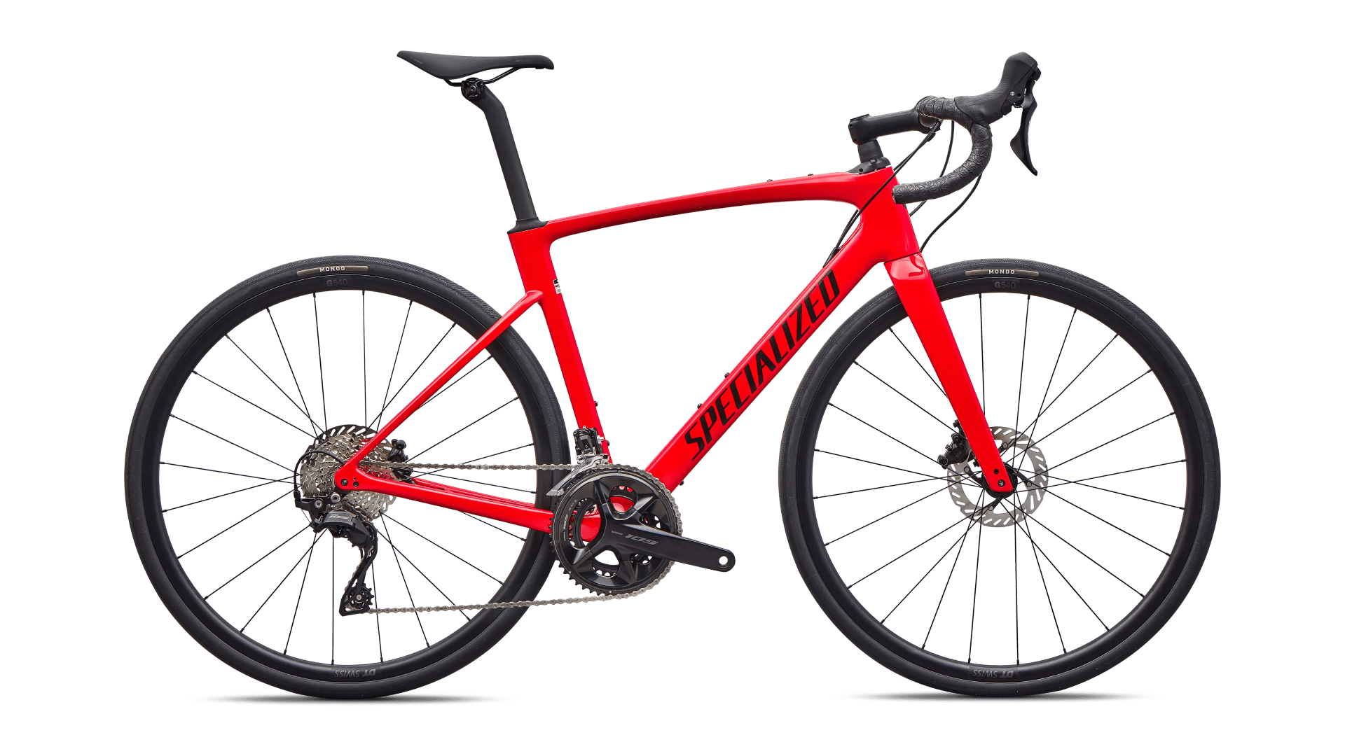 Road bike Specialized Roubaix SL8 Sport Shimano 105 Gloss Vivid Red/Obsidian (2026)