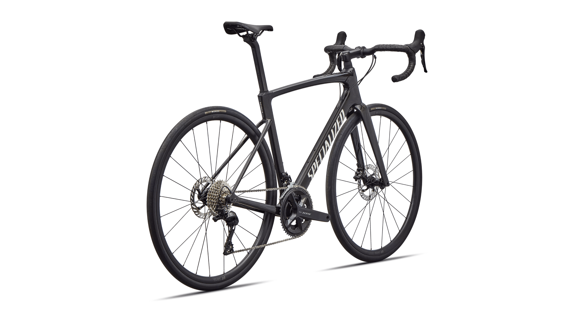 Road bike Specialized Roubaix SL8 Sport Shimano 105 Gloss Obsidian Metallic/Dune White (2026)