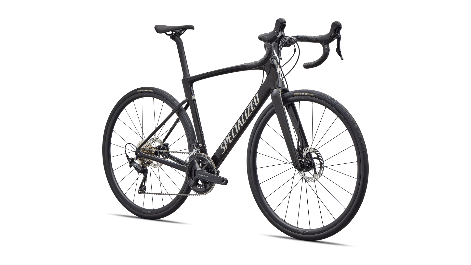 Road bike Specialized Roubaix SL8 Sport Shimano 105 Gloss Obsidian Metallic/Dune White (2026)