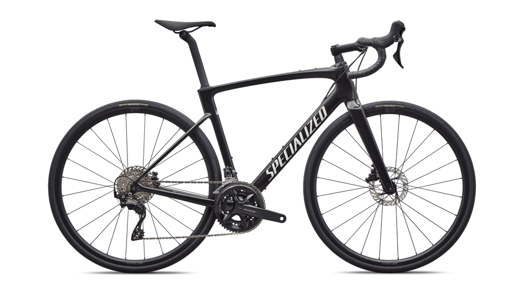 Road bike Specialized Roubaix SL8 Sport Shimano 105 Gloss Obsidian Metallic/Dune White (2026)