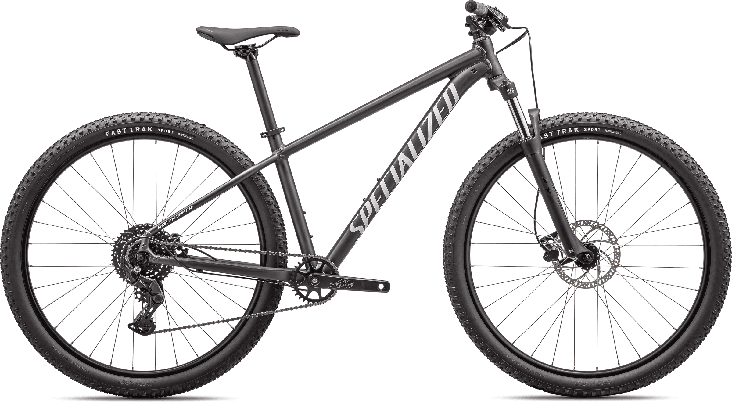 Mountain bike Specialized Rockhopper Sport 29 Satin Black Liquid Metal/White