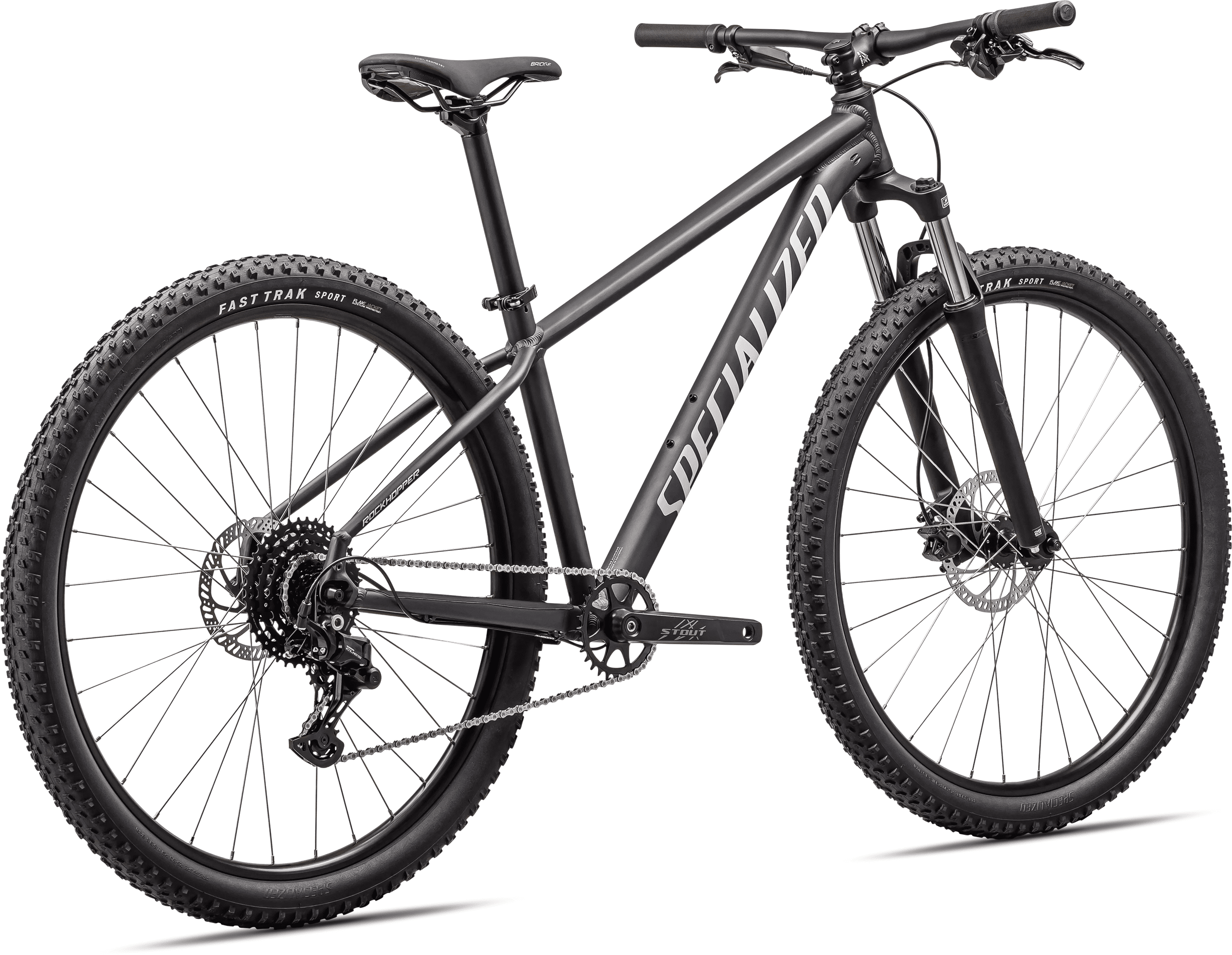 Mountain bike Specialized Rockhopper Sport 29 Satin Black Liquid Metal/White