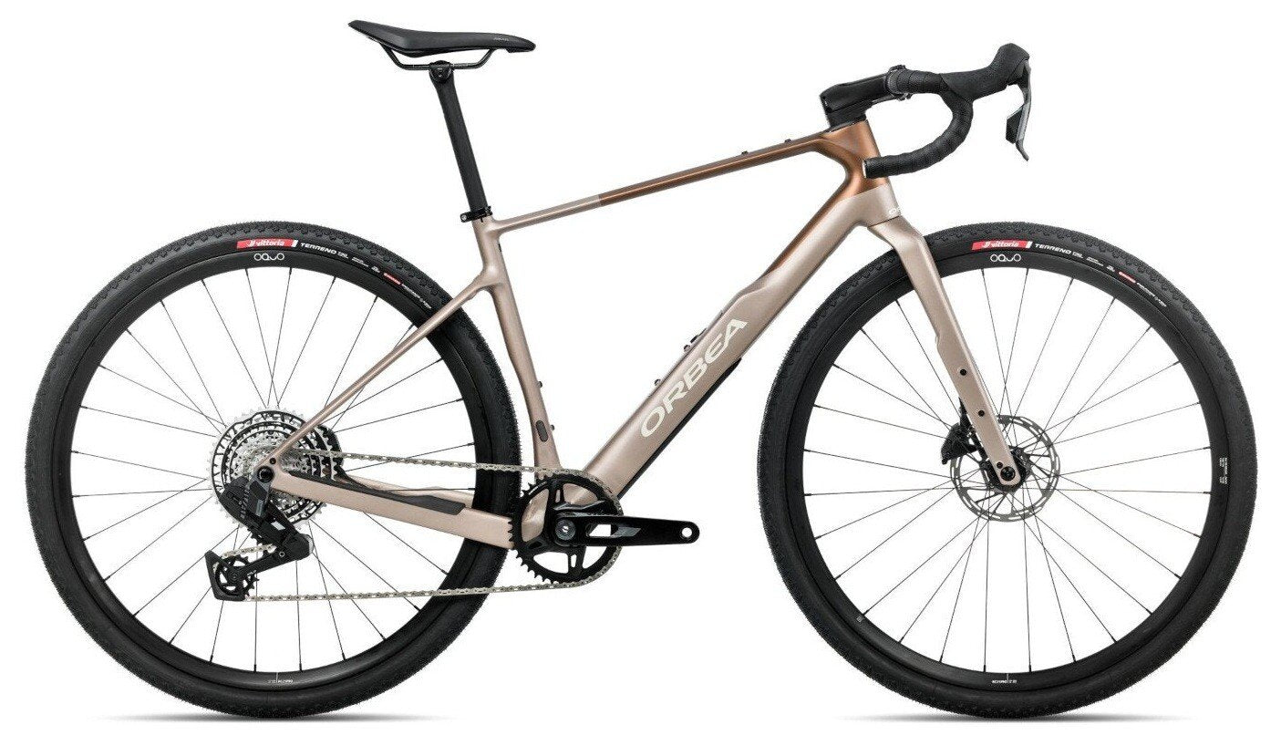 Gravel bike Orbea Terra M31eTEAM 1X Nickel Met Cinnamon (2026)