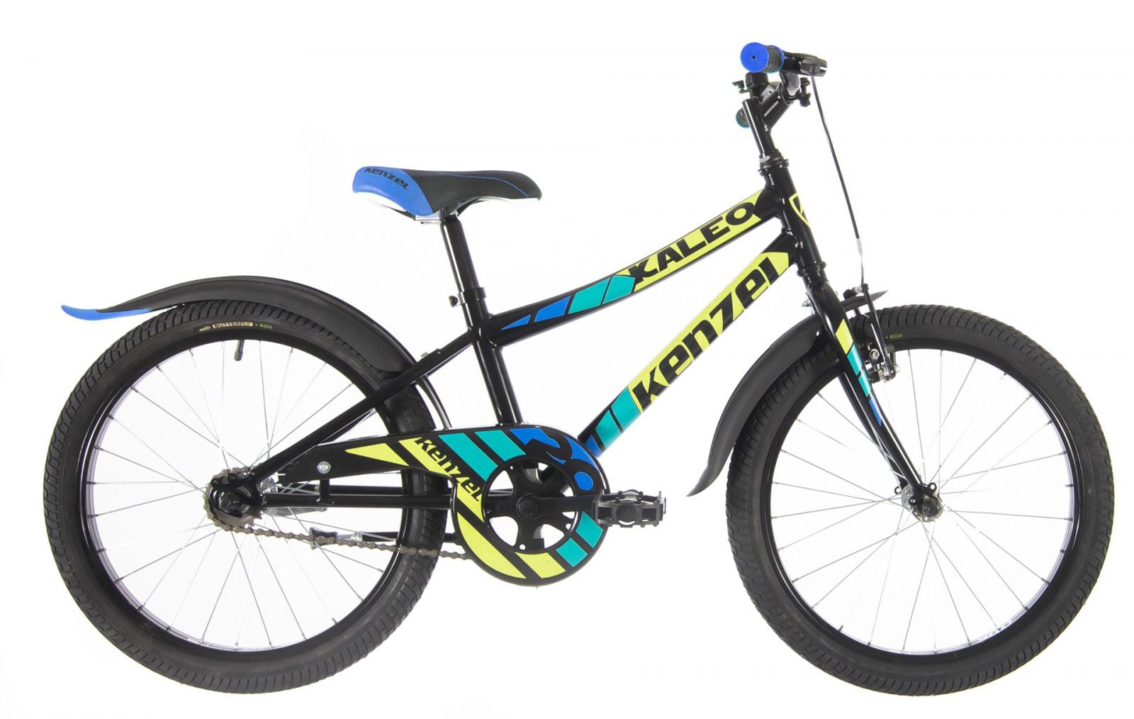 Bicycle Kenzel Kaleo 20" – boys', black/blue/yellow